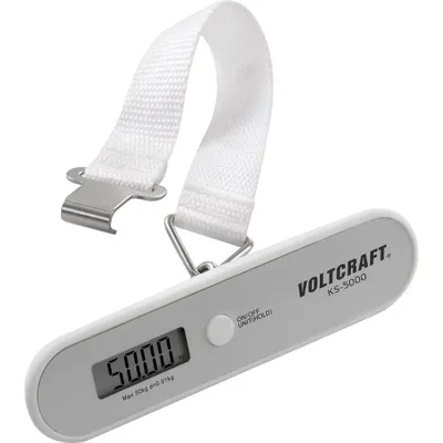 Image de VOLTCRAFT KS-5000 Balance pour valise Plage de pesée (max.) 50 kg Lisibilité 10 g Gris (KS-5000)