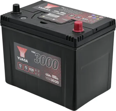 Produktbild von YUASA YBX3030 SMF Starterbatterie  12V 72Ah 630A(EN)