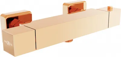 Produktbild von Mexen Cube Thermostat-Duschmischer, Rosa Gold - 77200-60