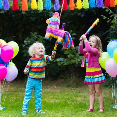 Image de Pinata bâton 50cm anniversaire enfant Piñata jeu de fête thème fête célébration