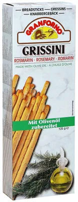 Produktbild von Granforno Grissini Rosmarin 125g