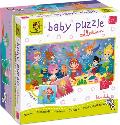 Zdjęcie produktu dla Ludattica Puzzle Dudù Baby, kolekcja "Syrenki", wielokolorowe. Wielokolorowe, jeden rozmiar