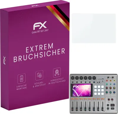 Produktbild von atFoliX FX-Hybrid-Glass Displayfolie kompatibel mit Zoom PodTrak P8 Glasfolie