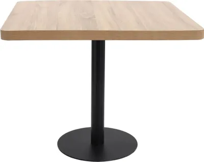 Produktbild von vidaXL Bistrotisch Hellbraun 80x80 cm MDF
