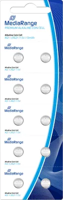 Obrázek produktu pro MediaRange MRBAT110 MediaRange Batterie Knopfzelle Alkaline/LR621 1,5 10Stk.