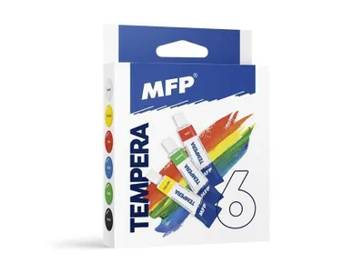 Zdjęcie produktu dla Farby tempera 6 sztuk 12 ml