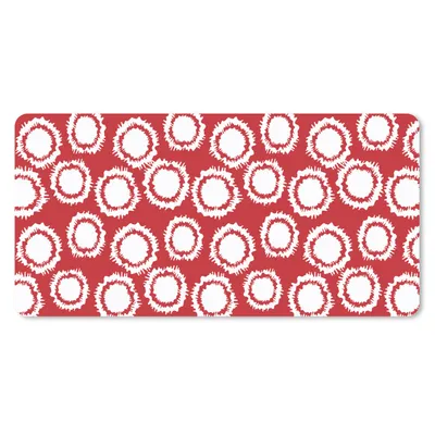 Produktbild von MuchoWow® Mauspad Mousepad Tupfen - Rot - Muster 60x30 cm - Mousepads - Maus Mat - Pad - Mausunterlage - Nachhaltig