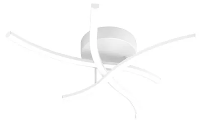 Immagine prodotto di Plafoniera Moderna Tornado Alluminio Bianco Led 24W