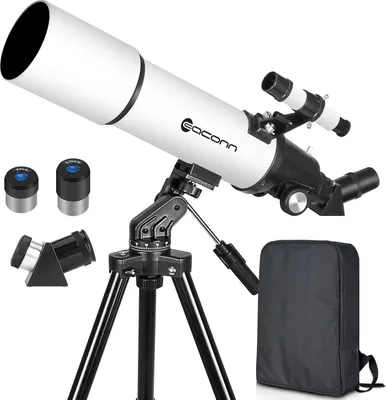 Image de Télescope d'astronomie pour adultes et enfants 80mm d'ouverture avec accessoires et sac à dos