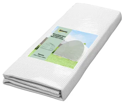 Obrázek produktu pro Folie na skleník, rozměry 3 x 3 metry, s dveřmi a 6 okny | Barva: bílá | Rozměry: 300x300x200 cm