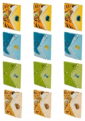 Zdjęcie produktu dla Teczki szkolne 12 szt. organizer do szkoły szczęka krokodyla Monumi zestaw