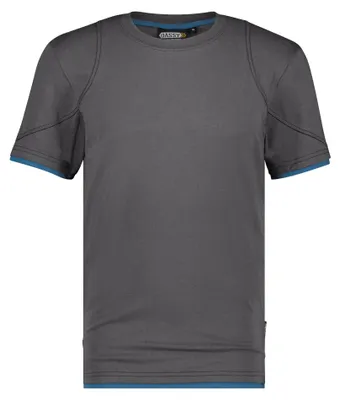 Immagine prodotto di DASSY® Kinetic T-shirt ANTHRAZITE GREY/AZURE BLUE taglia L lunghezza: STANDARD
