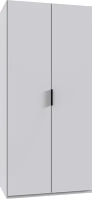 Produktbild von Falttürenschrank >OXFORD< in WEISS - 100x216x58cm (BxHxT)