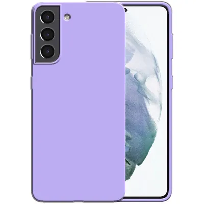 Image de Smartphonica Etui en silicone pour Samsung Galaxy S21
  étui avec intérieur souple - Violet