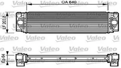 Produktbild von VALEO Ladeluftkühler  818732