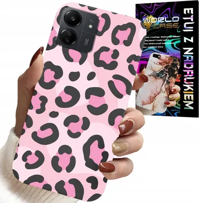 Obrázok produktu pre Puzdro pre Xiaomi Poco C65 – ružový leopardí vzor, ženské dizajny