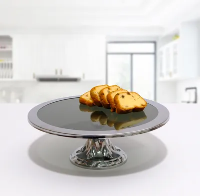 Produktbild von Hermia Concept, PLTN01, Dessertteller, Dessertteller, Silber, Rostfreies Metall, 30 x 30 x 14 cm