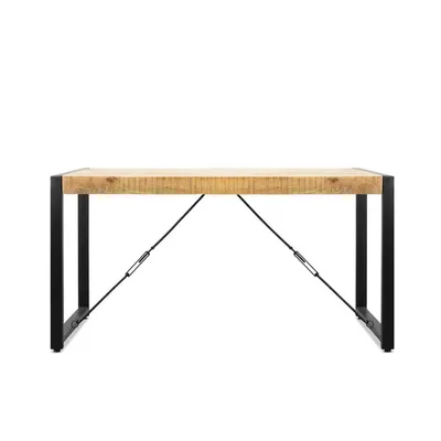 Produktbild von Esstisch Britt aus Mangoholz 140cm - Hellbraun