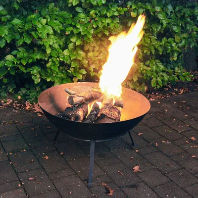 Produktbild von Feuerschale, Feuerkorb, Transportabel | Eisen, schwarz | H 35,0 x B 59,0 cm