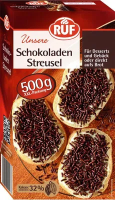 Produktbild von RUF Schokoladen Streusel 500g
