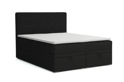 Produktbild von BOXBETT DARO 160/200 in Velour/Cord Schwarz