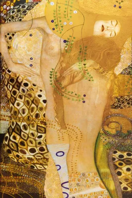 Produktbild von Gustav Klimt Kunstdruck Bild - Wasserschlangen, 1904-07 (180 x 120 cm)