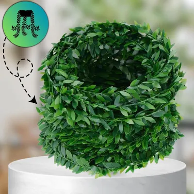 Immagine prodotto di Camerazar Edera rampicante verde con foglie pendenti per ghirlanda, 6 pezzi decorazione