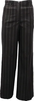 Produktbild von 8568AF pantalone donna SEVENTY black gold lame' pinstripe trouser women