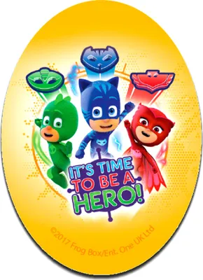 Produktbild von Disney © Pj Masks It''S Time To Be A Hero 2 - Aufnäher, Bügelbild, Aufbügler, Applikationen, Patches, Flicken, Größe: 11 x 8 cm'