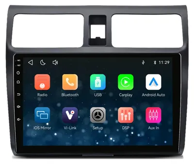 Produktbild von 10 Zoll Autoradio für SUZUKI SWIFT 2003-2010 Linux mit CarPlay, Android Auto, Navigation, Bluetooth 5.1, WLAN & Mirror Link