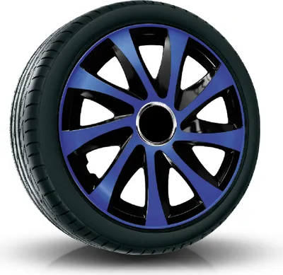 Produktbild von Radkappen Radzierblenden (4Stück) 15 Zoll blau/schwarz DRIFT Z458636