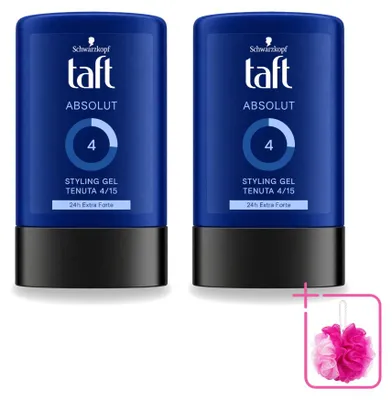 Zdjęcie produktu dla 2 opakowania żelu do włosów Schwarzkopf Taft Absolut dla mężczyzn - długotrwałe utrwalenie - 300 ml - zestaw ekonomiczny - 2 sztuki
