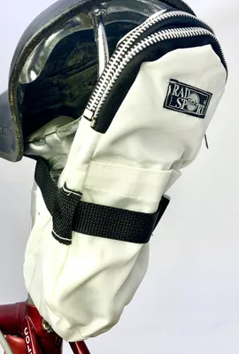 Produktbild von Doppel-Satteltasche Rennrad Reifentasche Nylon weiß