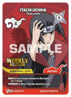 Image de Naruto Mythos TCG – Itachi Uchiha Tsukuyomi (128/130) – PROMO