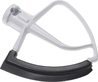 Produktbild von vhbw Flachrührer Ersatz für KitchenAid 5KFE5T für Küchenmaschine - Flexirührer, Aluminium / Polyamid / Gummi Schwarz Weiß