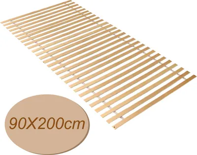 Obrázok produktu pre TolleTour 90x100 (28 lamiel) Rozkladací lamelový rám Lamelový rám Rám postele Drevené lamely Lamelový rám