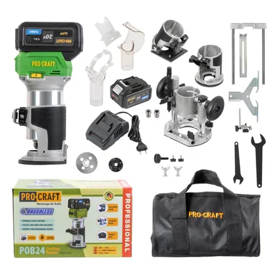 Immagine prodotto di Procraft POB24-1b-f Fresatrice superiore 3in1 con accessori