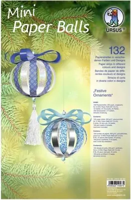 Produktbild von Bastelset Mini Paper Balls Festive Ornaments
