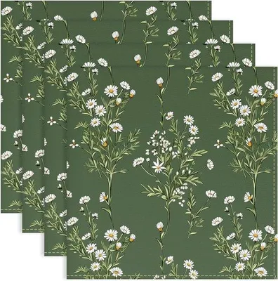 Produktbild von Famanu Servietten Set aus 4 Baumwollservietten, 45 x 45 cm, waschbar und wiederverwendbar