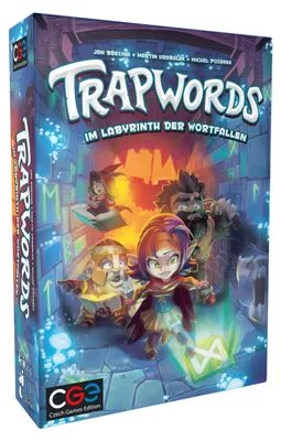 Produktbild von Czech Games Edition Trapwords Brettspiel für 4-8 Spieler, ab 8 Jahren, Deutsch