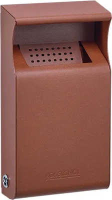 Rossignol Aschenbecher 1 L Wandmontage Cortenstahleffekt