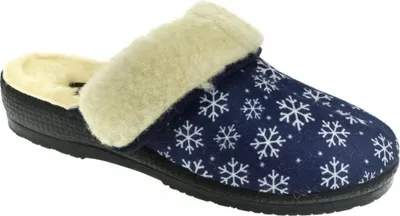 Obrázek produktu pro Dámské modré vzorované pantofle MJARTAN SNOWFLOWERS