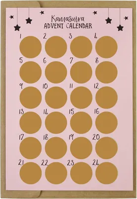 Productafbeelding van Adventskalender kraskaart - Kerst - Grappige verrassing