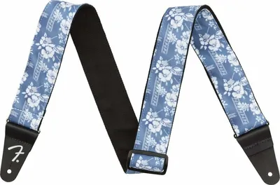 Zdjęcie produktu dla Fender 2'' Hawaiian Strap Blue Floral Blue Tekstylne gitarowe pasy