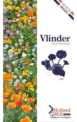 Imagen del producto de Mezcla de flores de Holland Mill para atraer mariposas, 7,5 m² - 1 paquete de semillas
