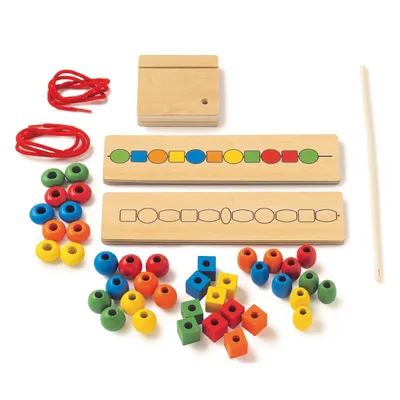 Produktbild von Eduplay Sortierspiel Spielzeug - bunte Perlen sortieren Lernspiel