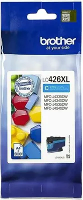 Produktbild von Brother LC-426XLC, Hohe (XL-) Ausbeute, Cyan, 1 Stück(e), 5000 Seiten, Einzelpackung