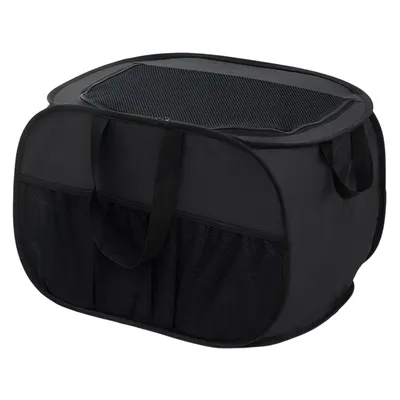 Produktbild von Faltbarer Wäschekorb mit Henkel Wäschesammler Aufbewahrungskorb Groß 60 × 37 × 37 cm