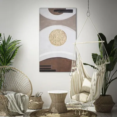 Zdjęcie produktu dla Wielokolorowy abstrakcyjny obraz na płótnie 180x4,8x100 cm