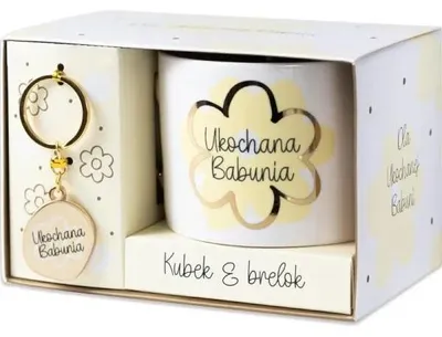 Obrázek produktu pro Sada hrnek + klíčenka pro babičku s milovanou babičkou